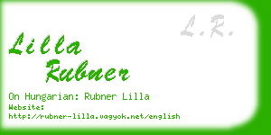 lilla rubner business card